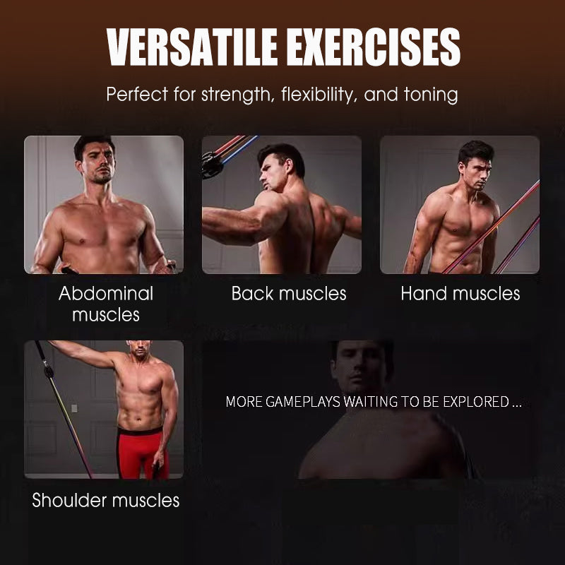 ⏰ Last Day 50% OFF🔥13PCS Resistance Band Set with Handle for Home Gym