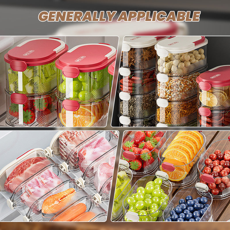 🧂 50% OFF NOW! 🫙 Multi-layer Sealed Spice Organizer – Airtight, Space-Saving & Transparent for Easy Kitchen Storage 🌶️📦✨