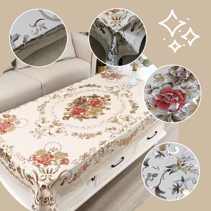 💥Christmas Sale 50% OFF⏰💐 Waterproof Oilproof Floral Tablecloth-Stain-Proof & Easy-Clean Design✨