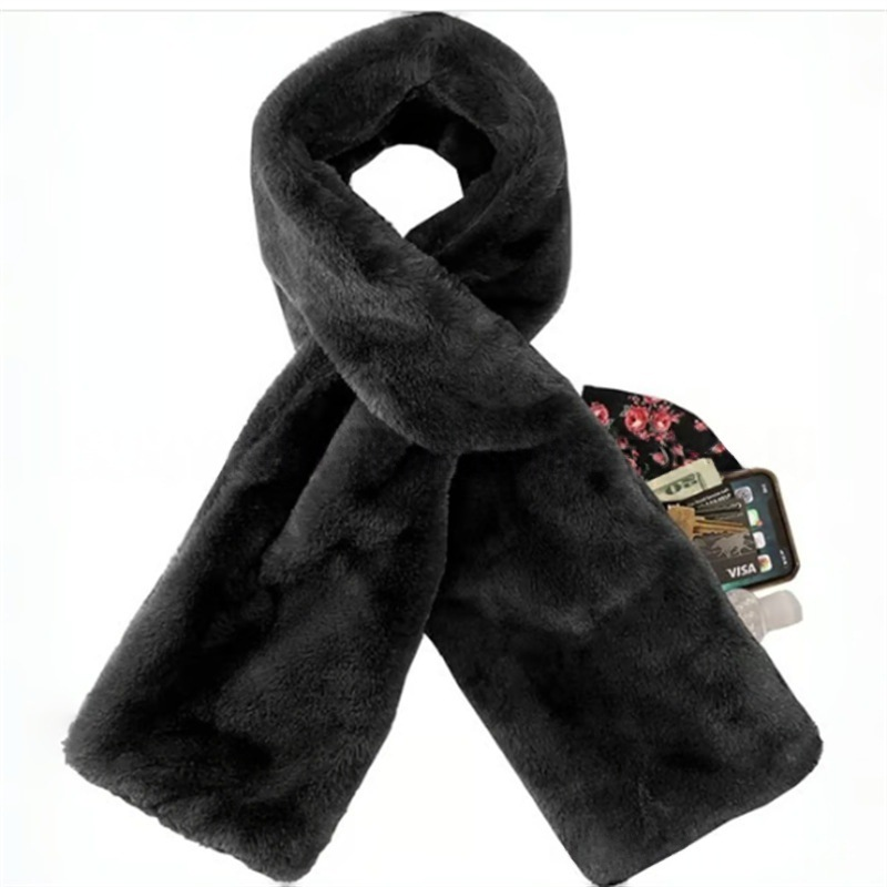 🧣 50% OFF NOW! 🎉 Cozy Scarf with Hidden Pocket – Warm, Soft & Secure Zipper