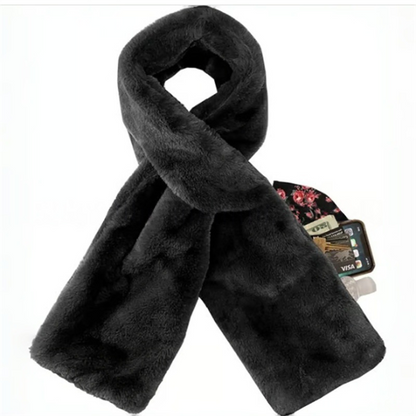🧣 50% OFF NOW! 🎉 Cozy Scarf with Hidden Pocket – Warm, Soft & Secure Zipper
