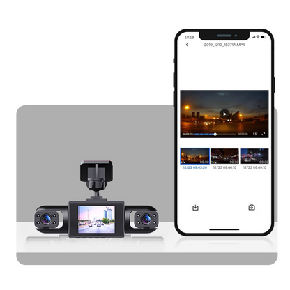 4-Lens 360° View Car Dash Cam