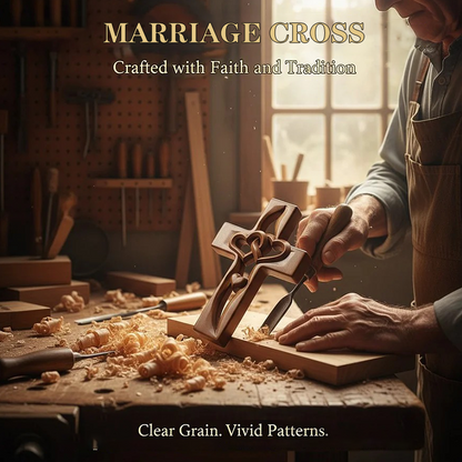 🥂 New Year, New Style: 50% Off Everything!✝️Marriage Cross for Wall Decoration❤️
