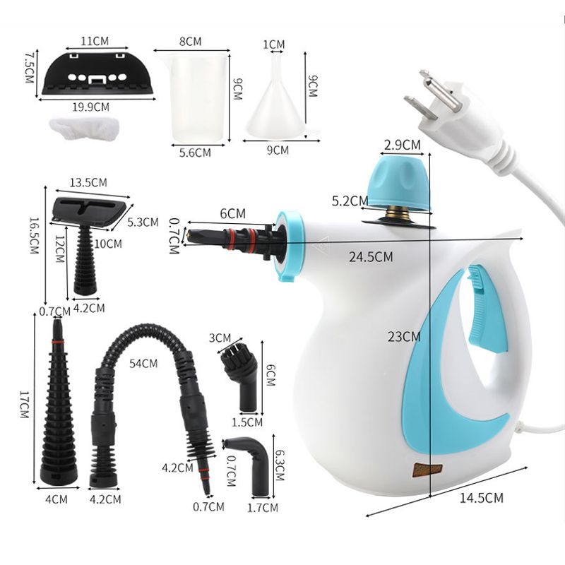 📢📢49%  OFF !! ⏰💦Pressurized Handheld Multi-Surface Natural Steam Cleaner with 12 pcs Accessories