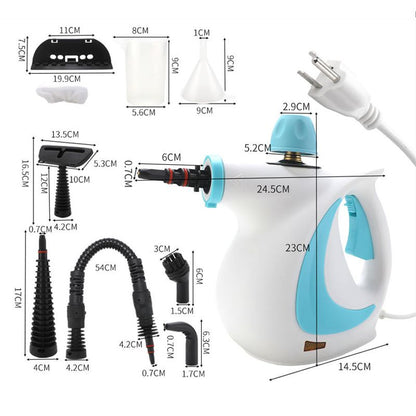 📢📢49%  OFF !! ⏰💦Pressurized Handheld Multi-Surface Natural Steam Cleaner with 12 pcs Accessories