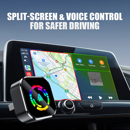 2-in-1 Wireless Adapter for iPhone & Android Auto