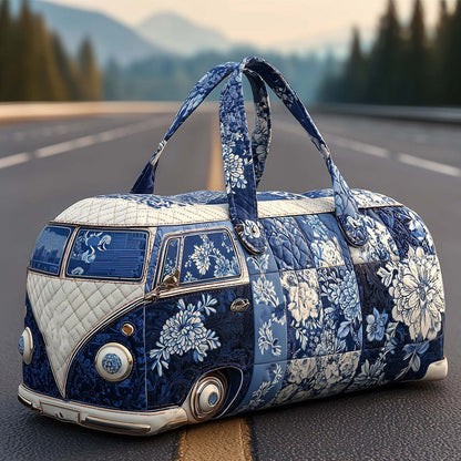 Quilted Duffle Print Travel & Gym Bag