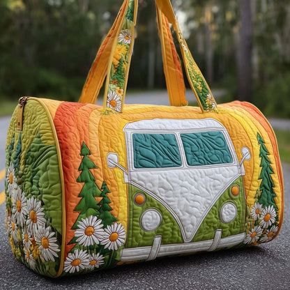 Quilted Duffle Print Travel & Gym Bag