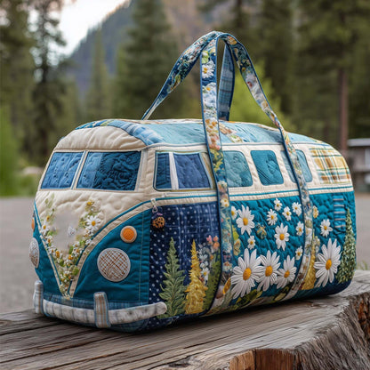 Quilted Duffle Print Travel & Gym Bag