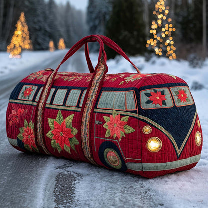 Quilted Duffle Print Travel & Gym Bag