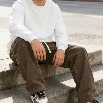 ✨🔥Men's Loose-Fit Drawstring Pants with Pockets