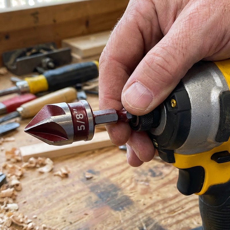 🔥5PCS or 3PCS Countersink Drill Bit Set for Woodworking