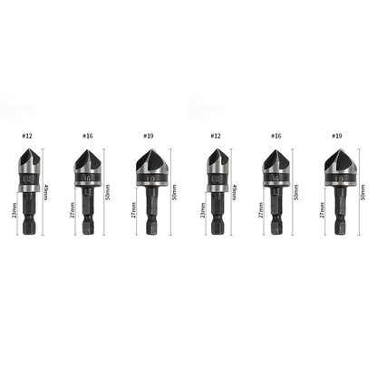 🔥5PCS or 3PCS Countersink Drill Bit Set for Woodworking