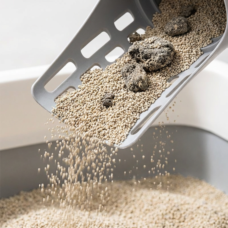 Cat Litter Scoop with Trash Can