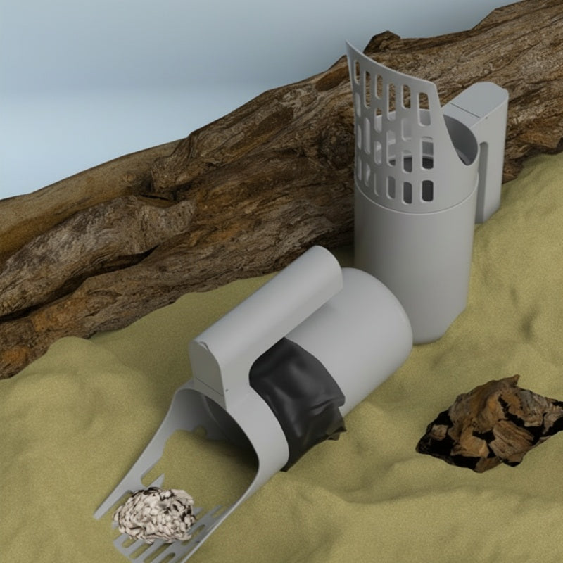 Cat Litter Scoop with Trash Can