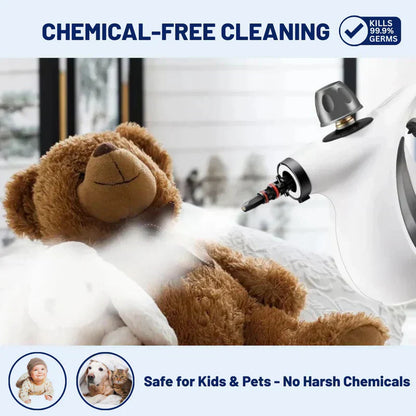 📢📢49%  OFF !! ⏰💦Pressurized Handheld Multi-Surface Natural Steam Cleaner with 12 pcs Accessories